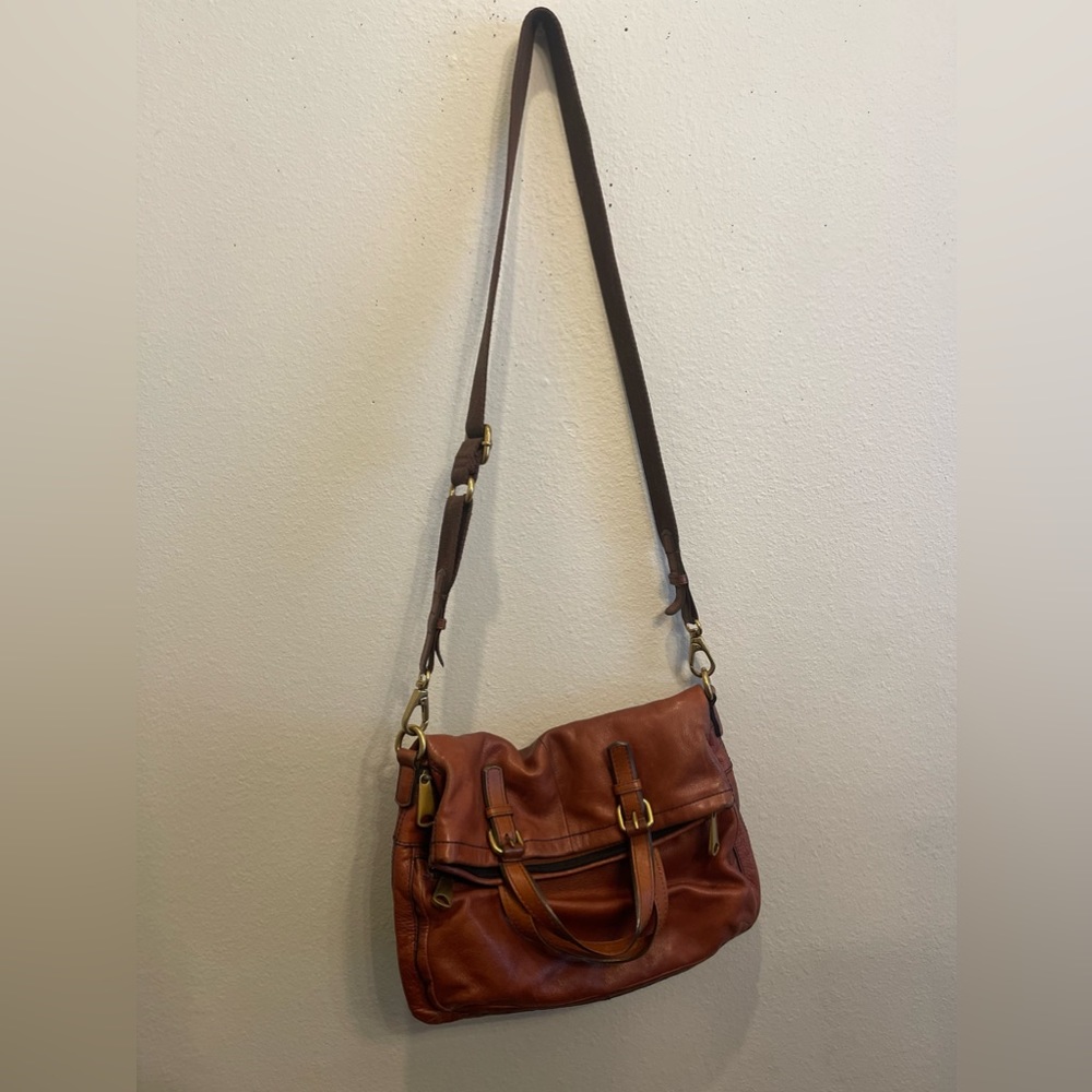 Fossil Explorer Large Foldover Crossbody Bag - image 1